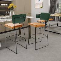 Kit 4 Banquetas Altas Cozinha Allana L02 Verde Musgo Whisky - 9