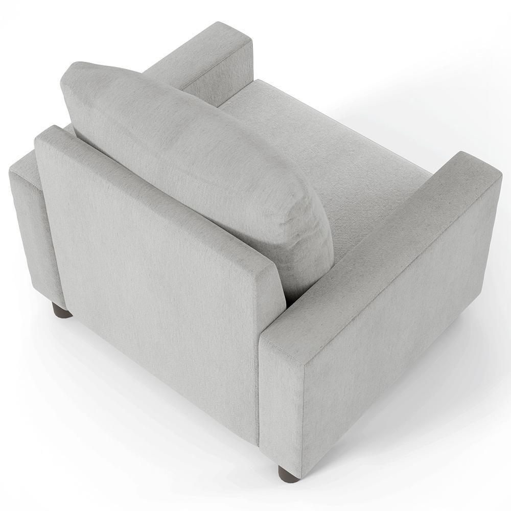 Kit 02 Poltronas Malta Linho Cinza - 2