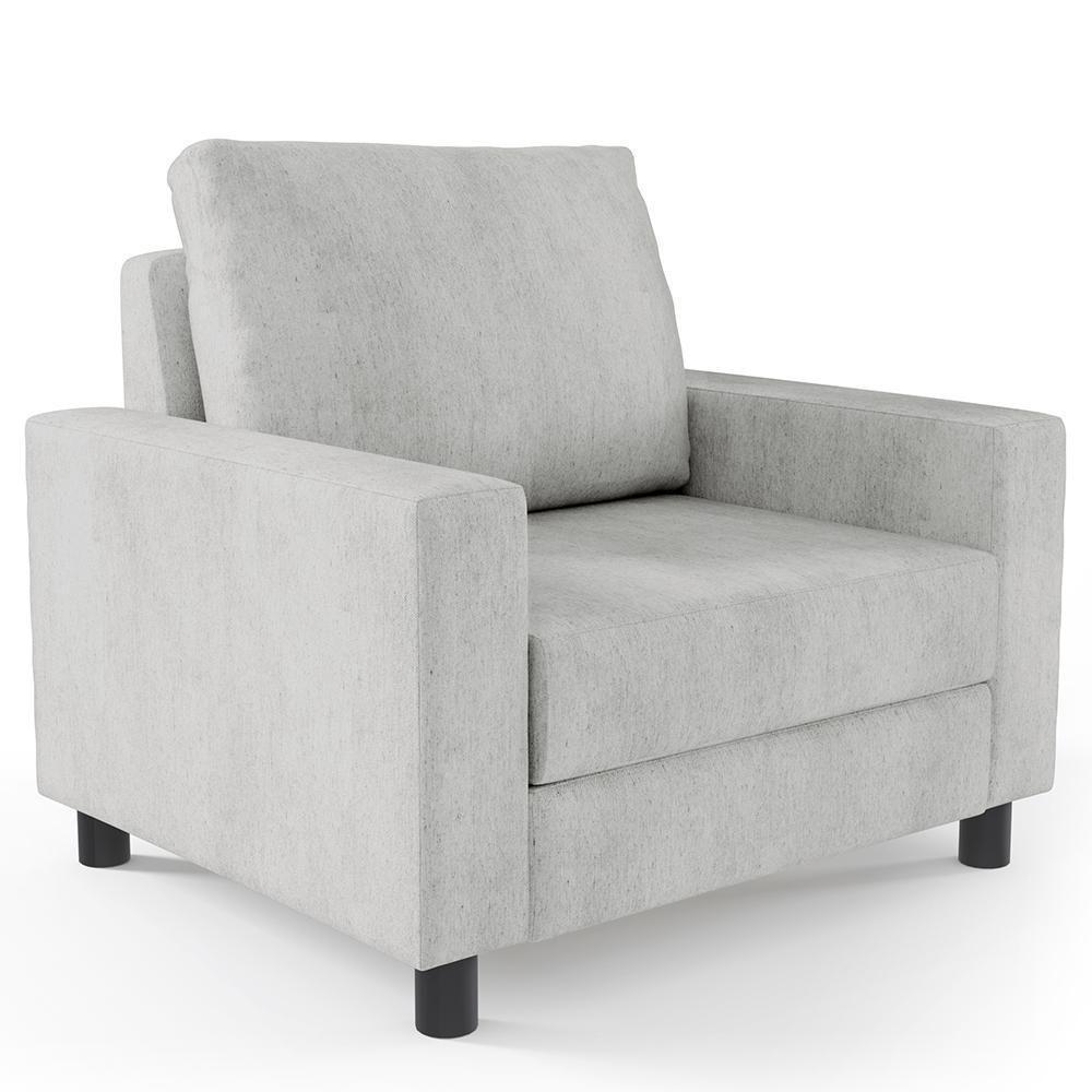 Kit 02 Poltronas Malta Linho Cinza - 7