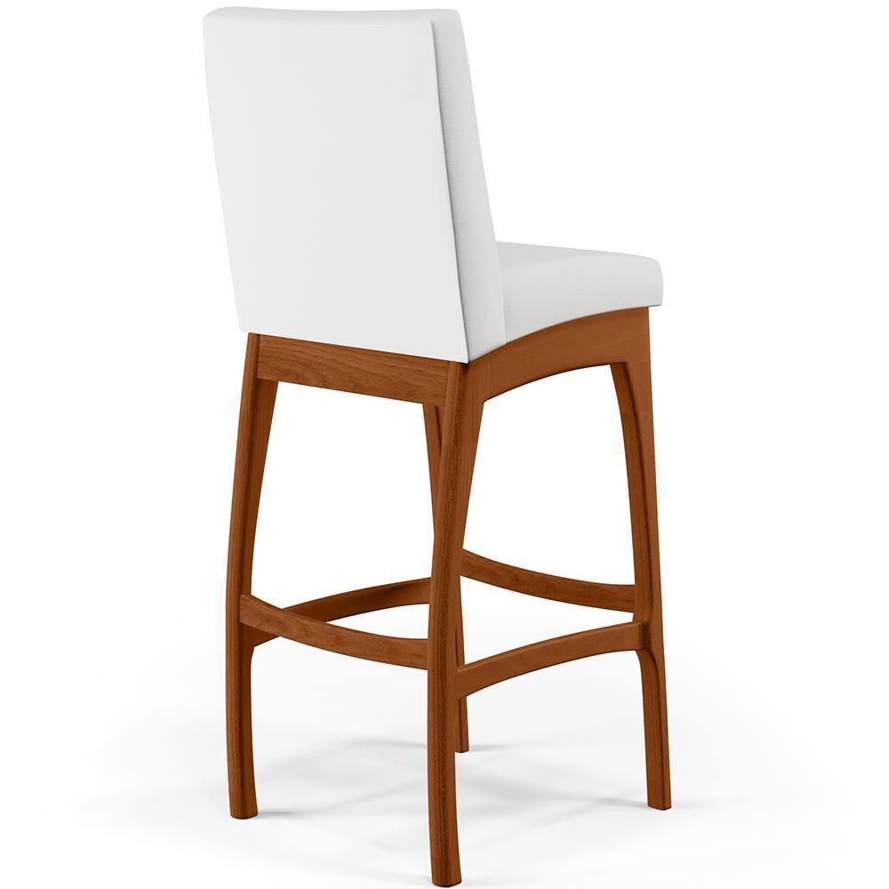 Kit 05 Banquetas Altas Mila Facto Branco Fosco - 2