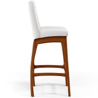 Kit 05 Banquetas Altas Mila Facto Branco Fosco