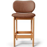 Kit 06 Banquetas Baixa Bar Cozinha E Sala De Jantar Fixa Betta L02 Imbuia Couríssimo Marrom - 8