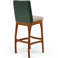 Kit 05 Banquetas Altas B04 Verde Musgo Champagne - 2