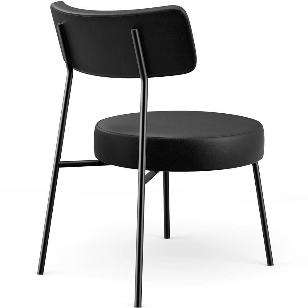 Kit 02 Poltronass Base Fixa Londres F01 Couríssimo Preto - 2