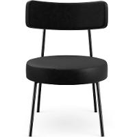 Kit 02 Poltronass Base Fixa Londres F01 Couríssimo Preto - 3