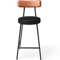 Kit 05 Banquetas Baixa Cozinha Sala Jantar Bancada Milão L02 Couríssimo Camel Preto - Lyam Decor - 8