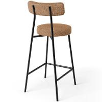 Kit 03 Banquetas Baixa Para Cozinha Sala De Jantar Bar Bancada Milão L02 Bouclê Mostarda - 2