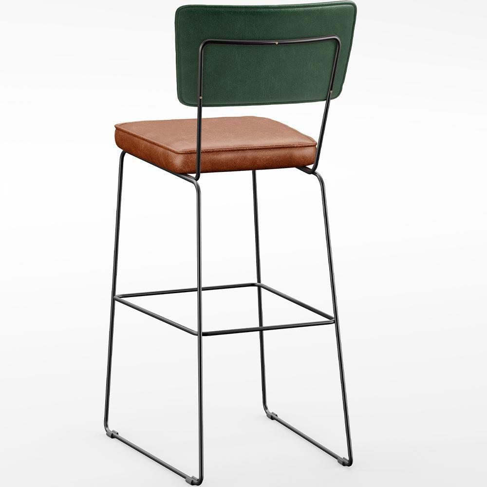 Kit 05 Banquetas Altas Facto Verde Musgo Camel - 2