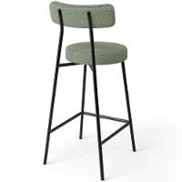 Banqueta Baixa Para Cozinha Sala De Jantar Bar Bancada Milão L02 Bouclê Oliva - 3