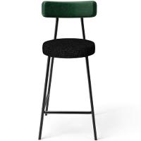 Kit 06 Banquetas Baixa Bar Cozinha E Sala De Jantar Milão L02 Facto Verde Linho Chumbo - Lyam Decor - 7