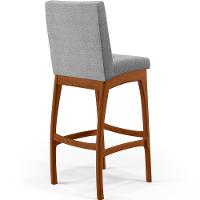 Kit 04 Banquetas Altas Cozinha B04 Bouclê Cinza - 3