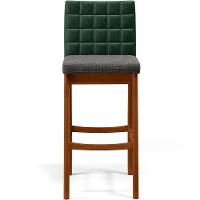 Kit 02 Banquetas Altas B04 Verde Musgo Cinza Escuro - 5