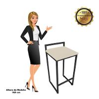 Conjunto 02 Banquetas Pietra Suede Bege - 2