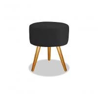 Kit 2 Puff Banquetas Preta/black para Sala,quarto e Bancada - 3