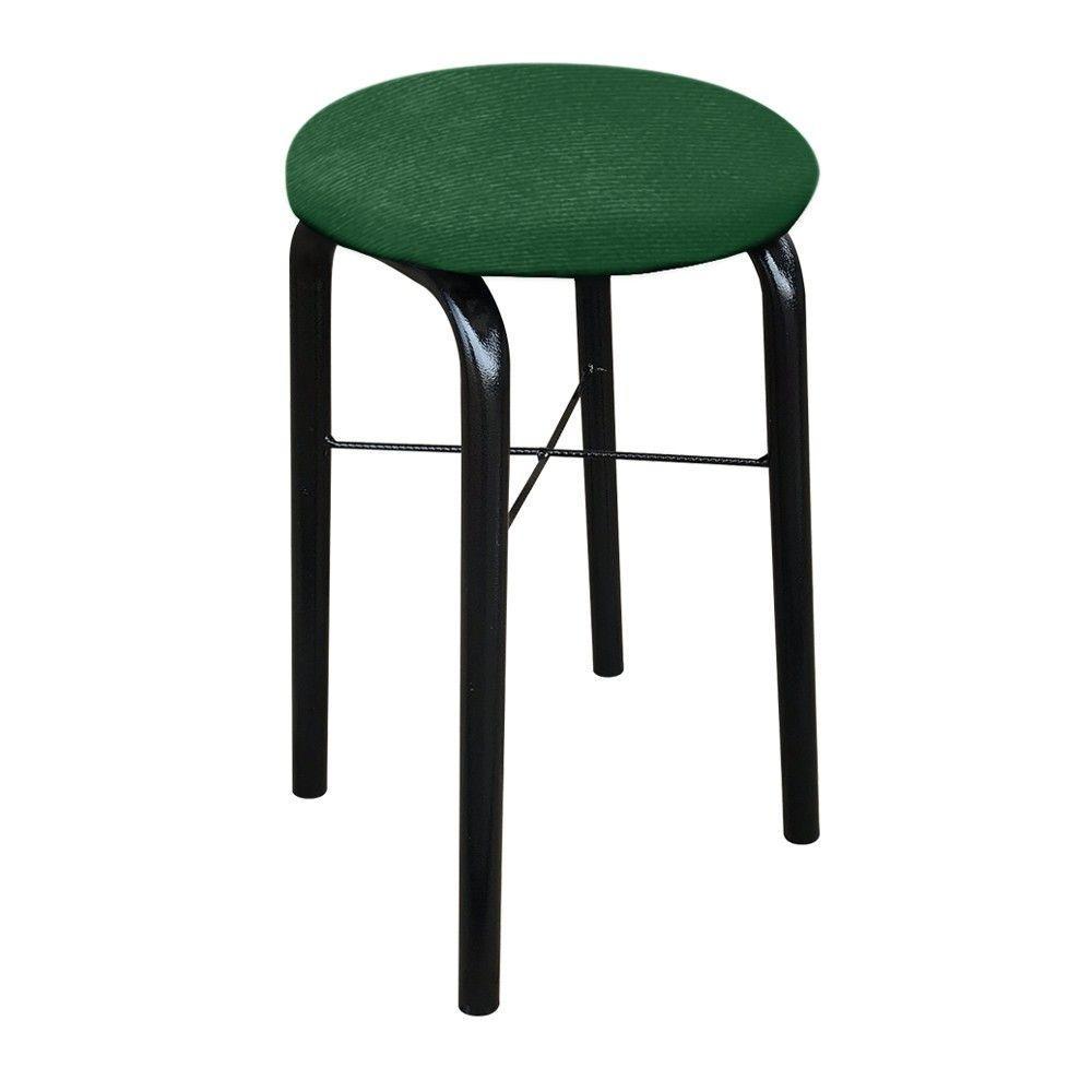 Kit 02 Banquetas Baixa Manu Suede Verde - 3