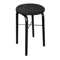 Kit 02 Banquetas Baixa Manu Suede Preto - 4