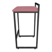 Conjunto 02 Banquetas Pietra Suede Rose - 4