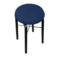 Kit 02 Banquetas Baixa Manu Suede Azul Marinho - 3