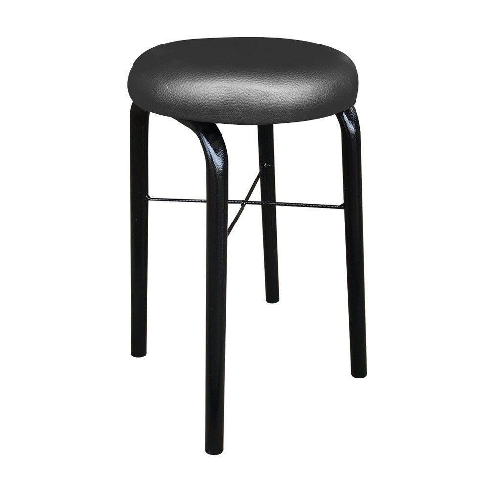 Banqueta Baixa Manu Corino Preto - 1