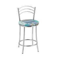 Kit 2 Banquetas Cromadas Bc26c Assento Espuma D15