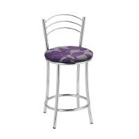 Kit 2 Banquetas Cromadas Bc26c Assento Espuma D15 - 1