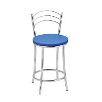 Kit 2 Banquetas Cromadas Bc26c Assento Espuma D15 - 1