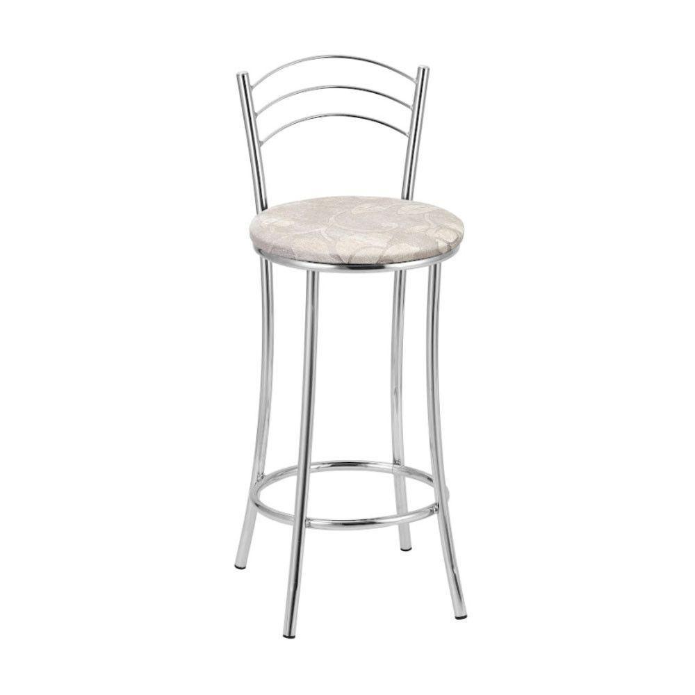 Kit 2 Banquetas Cromadas Bc26b Assento Espuma D15 - 1