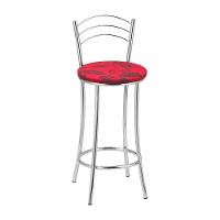 Kit 2 Banquetas Cromadas Bc26b Assento Espuma D15 - 1