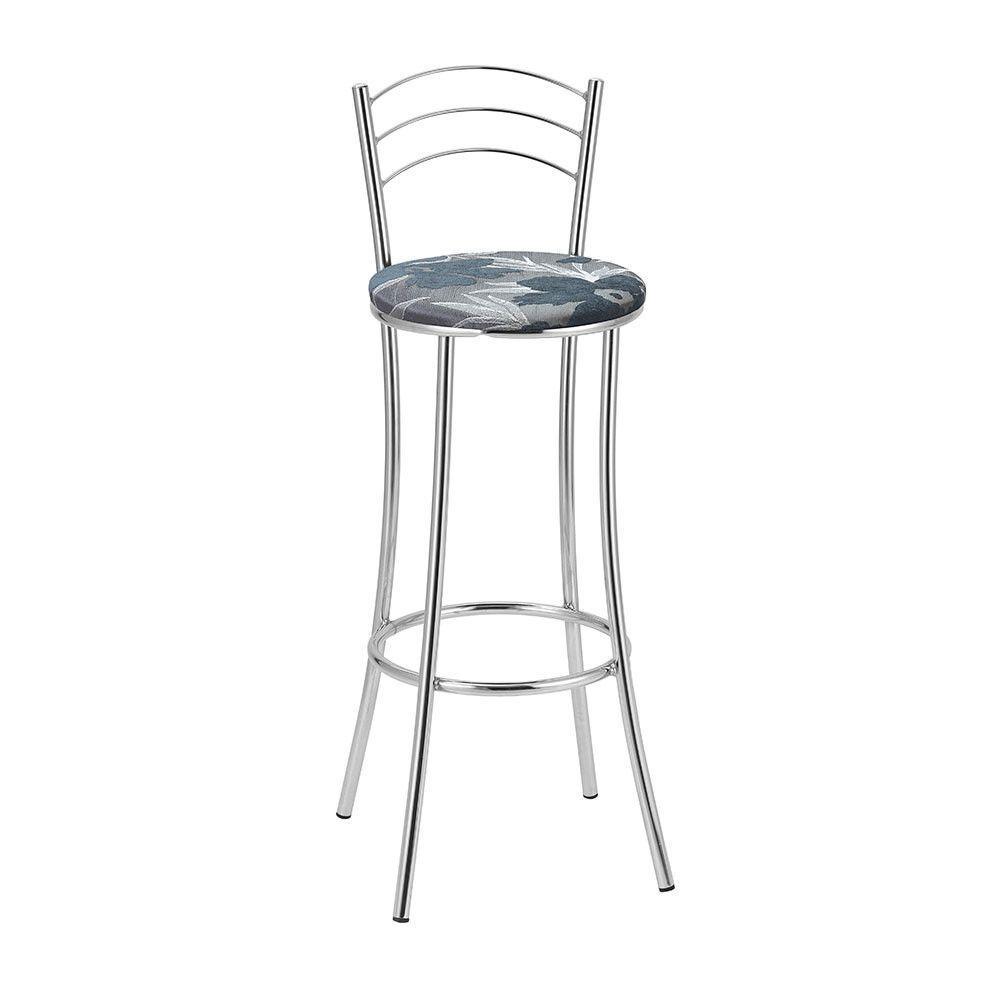 Kit 2 Banquetas Cromadas Bc26a Assento Espuma D15 - 5