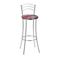 Kit 2 Banquetas Cromadas Bc26a Assento Espuma D15 - 1