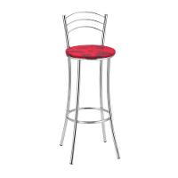 Kit 2 Banquetas Cromadas Bc26-a Assento Espuma D15 - 3