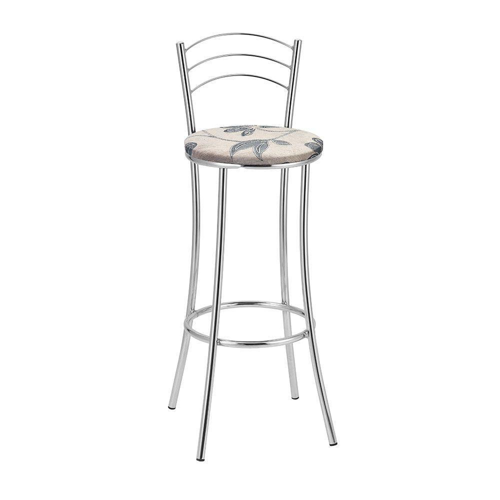 Kit 2 Banquetas Cromadas Bc26a Assento Espuma D15 - 1