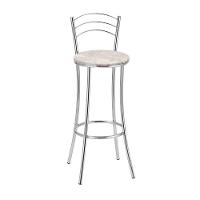 Kit 2 Banquetas Cromadas Bc26-a Assento Espuma D15