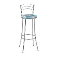 Kit 2 Banquetas Cromadas Bc26-a Assento Espuma D15 - 1