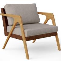 Kit 03 Poltronas Pietra Couríssimo Marrom Linho Bege - 13