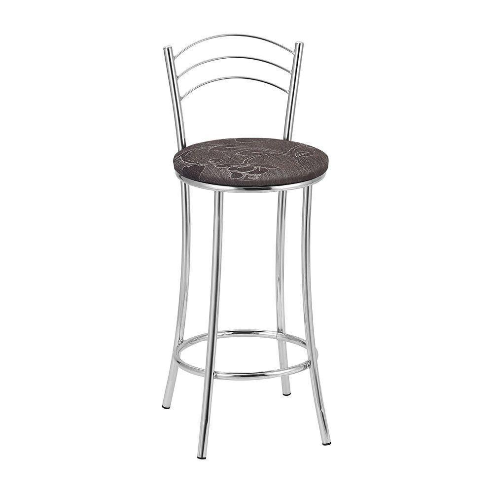 Kit 2 Banquetas Cromadas Bc26b Assento Espuma D15 - 1