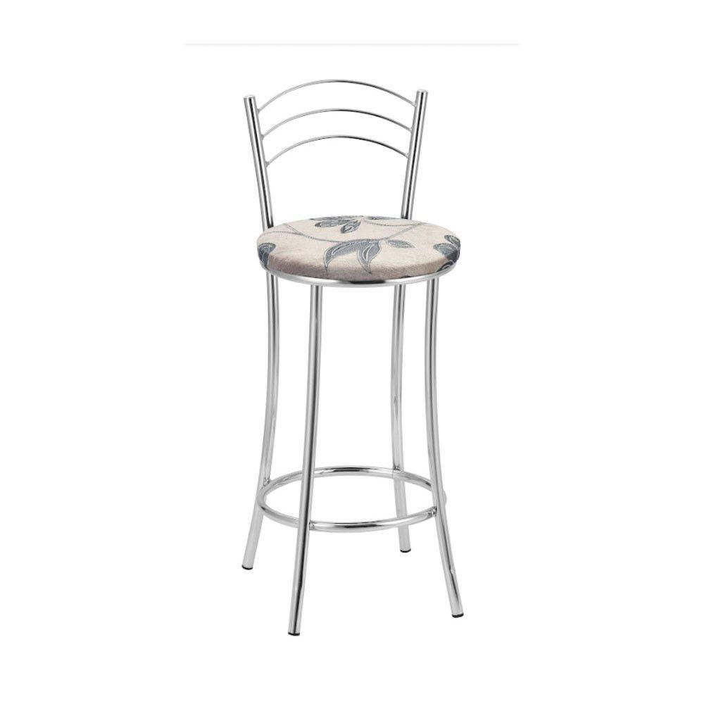 Kit 2 Banquetas Cromadas Bc26b Assento Espuma D15 - 2