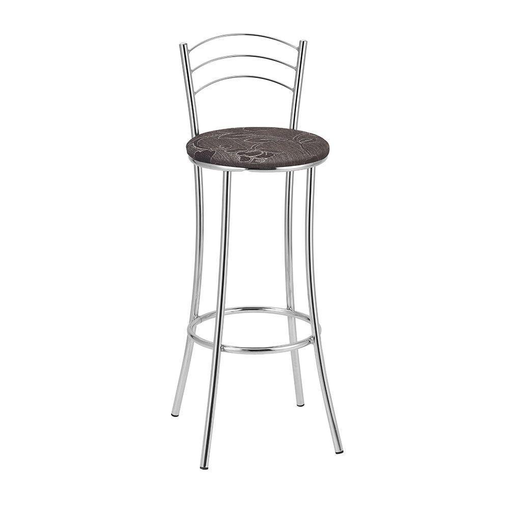 Kit 2 Banquetas Cromadas Bc26-a Assento Espuma D15 - 1