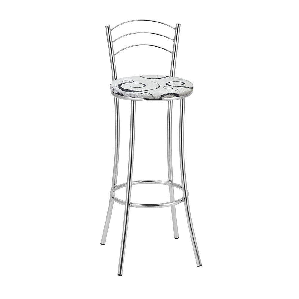 Kit 2 Banquetas Cromadas Bc26-a Assento Espuma D15 - 4