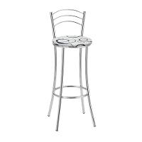 Kit 2 Banquetas Cromadas Bc26-a Assento Espuma D15 - 2