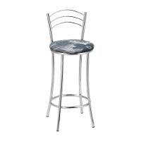 Kit 2 Banquetas Cromadas Bc26b Assento Espuma D15 - 2