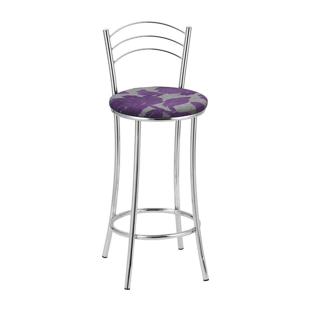 Kit 2 Banquetas Cromadas Bc26b Assento Espuma D15 - 2