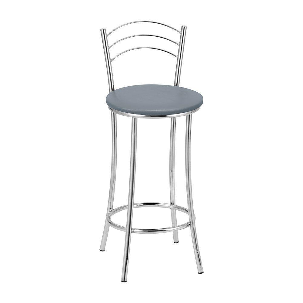 Kit 2 Banquetas Cromadas Bc26b Assento Espuma D15 - 2