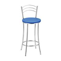 Kit 2 Banquetas Cromadas Bc26b Assento Espuma D15 - 1