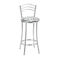 Kit 2 Banquetas Cromadas Bc26b Assento Espuma D15 - 1