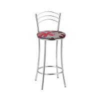 Kit 2 Banquetas Cromadas Bc26b Assento Espuma D15 - 2