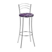 Kit 2 Banquetas Cromadas Bc26-a Assento Espuma D15 - 1