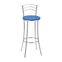 Kit 2 Banquetas Cromadas Bc26a Assento Espuma D15 - 1