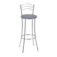 Kit 2 Banquetas Cromadas Bc26a Assento Espuma D15 - 2