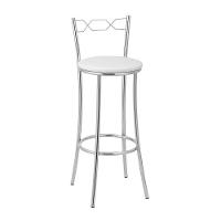 Kit 2 Banquetas Cromadas Bc51a Assento Espuma D15 - 2